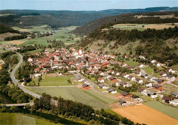 Kinding im Altmuehltal Fliegeraufnahme