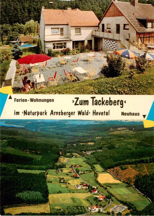Stockum Moehnesee Gastwirtschaft zum Tackeberg Fliegeraufnahme