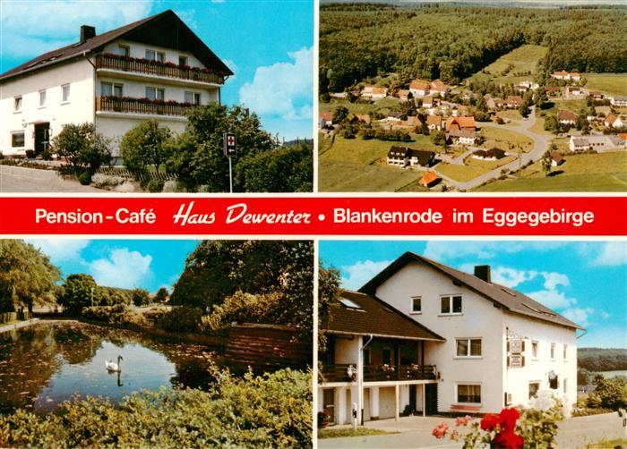 Blankenrode Pension Cafe Haus Dewenter Teich Luftaufnahme Eggegebirge