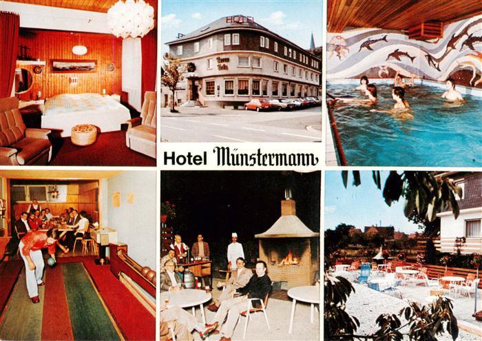 Haaren Bueren Hotel Muenstermann Restaurant Terrasse Kegelbahn Hallenbad