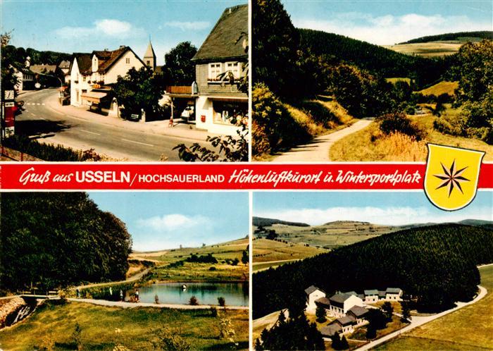 Usseln Panorama Hoehenluftkurort und Wintersportplatz Hauptstrasse