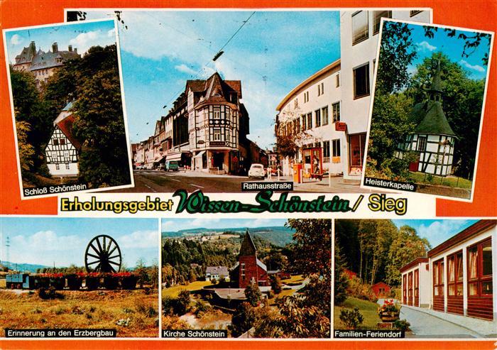 Schoenstein Wissen Sieg Schloss Schoenstein Rathausstrasse Heisterkapelle Erzber