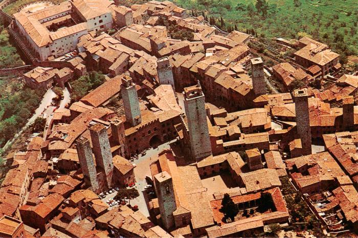 San Gimignano Toscana IT Veduta aerea