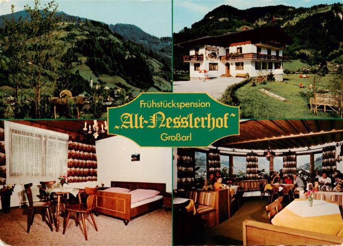 Grossarl AT Pension Alt-Nesslerhof Gastraum Fremdenzimmer Landschaftspanorama