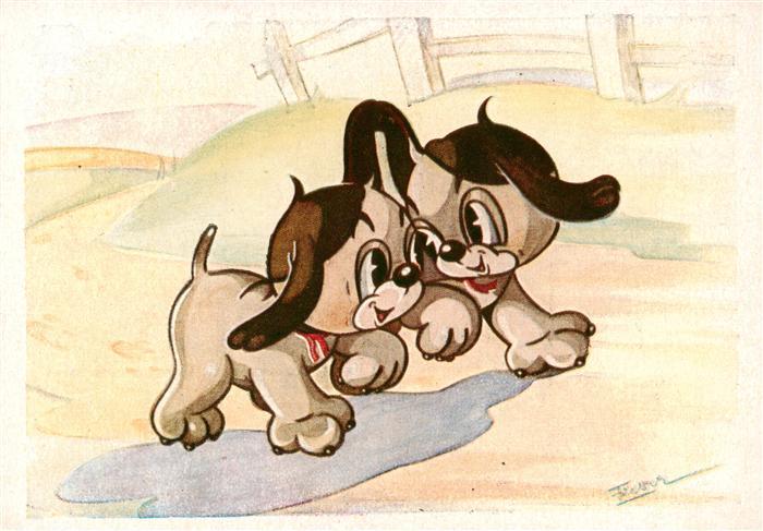 Hunde dogs chiens Purzelbaum Bild 5 Zwei Hunde