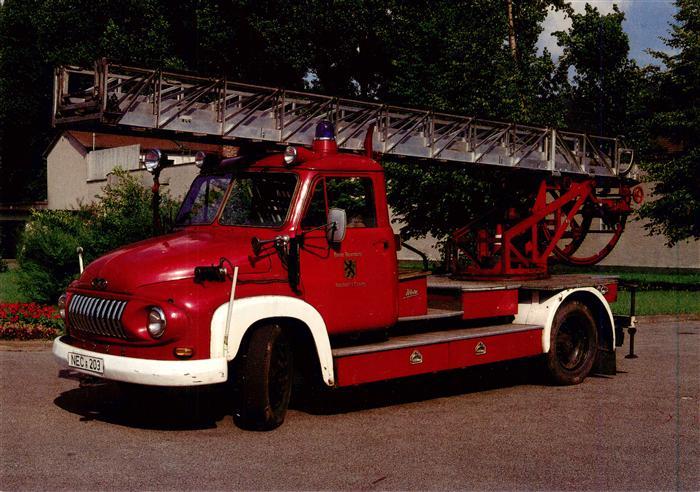 Feuerwehr Fire-Brigade Pompiers Bomberos Ford FK 2500 1956 Drehleiter DL 18m Met