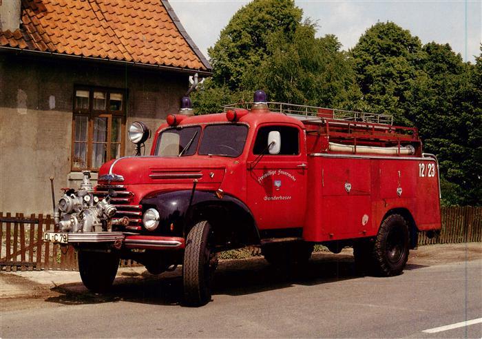 Feuerwehr Fire-Brigade Pompiers Bomberos FORD FK 3500 1954 Tankloeschfahrzeug TL