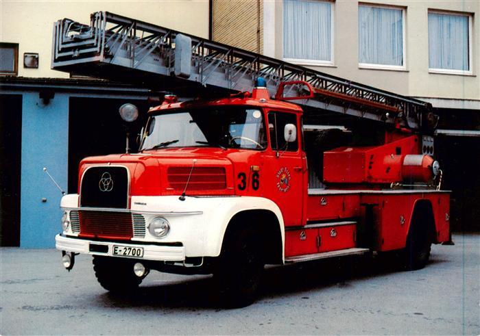Feuerwehr Fire-Brigade Pompiers Bomberos KRUPP K 806/48 1966 Drehleiter DL 30h M