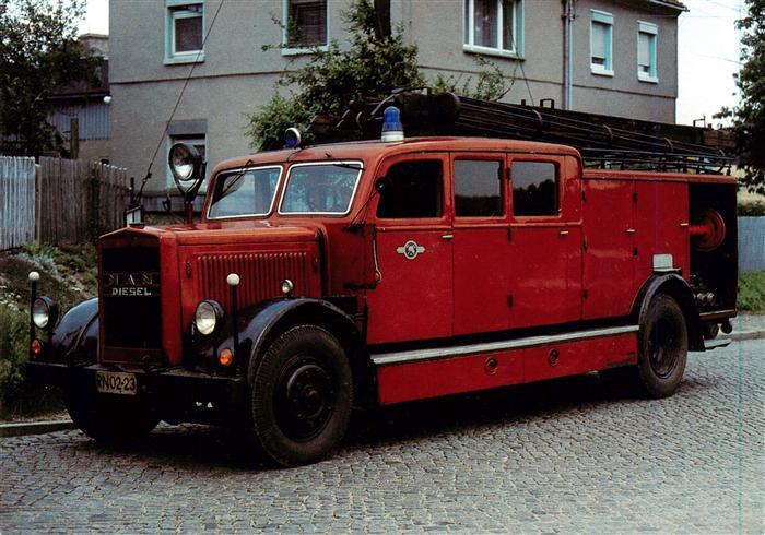 Feuerwehr Fire-Brigade Pompiers Bomberos MAN D 1 1936 Loeschfahrzeug LF 25 Magir