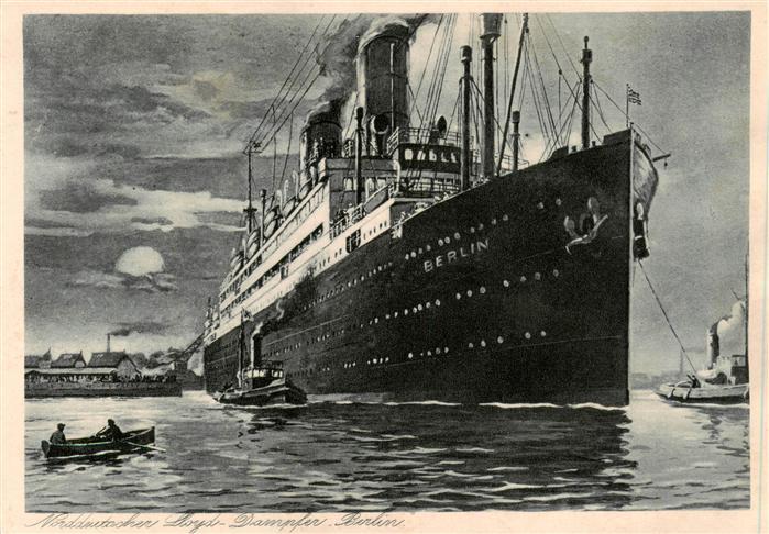 Dampfer Oceanliner Norddeutsche Loyd Dampfer Berlin