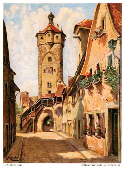 Moessler Ludwig Moessler Ludwig Rothenburg Klingentor
