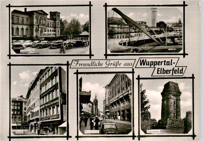 Elberfeld Wuppertal Restaurant Zoo Kipdorf Neumarktstrasse Bismarckturm Schwebeb