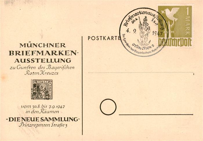 Muenchen Bayern Muenchner Briefmarken Ausstllung
