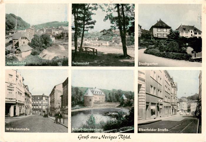 Neviges Velbert Am Bahnhof Teilansicht Stadtgarten Wilhelmstrasse Schloss Harden