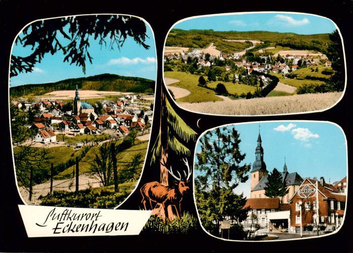 Eckenhagen Ortsansicht Panorama Kirche
