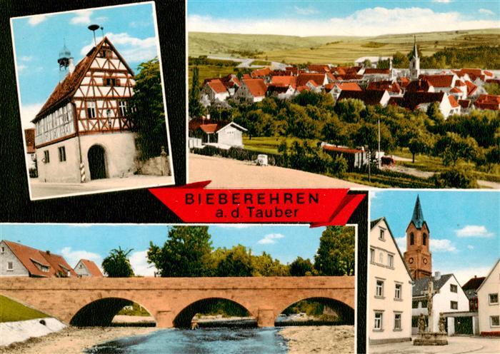 Bieberehren Fachwerkhaus Panorama Bruecke Kirche