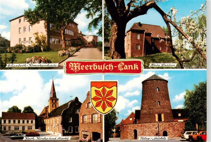 Lank-Latum Rhein Elisabeth Krankenhaus Haus Latum Kath Kirche und Markt Teloy Mu