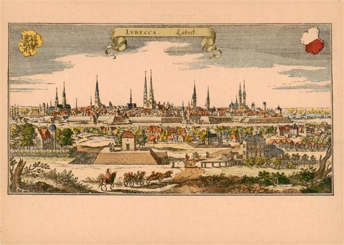LueBECK  CITY Mittelalterliches Staedtebild