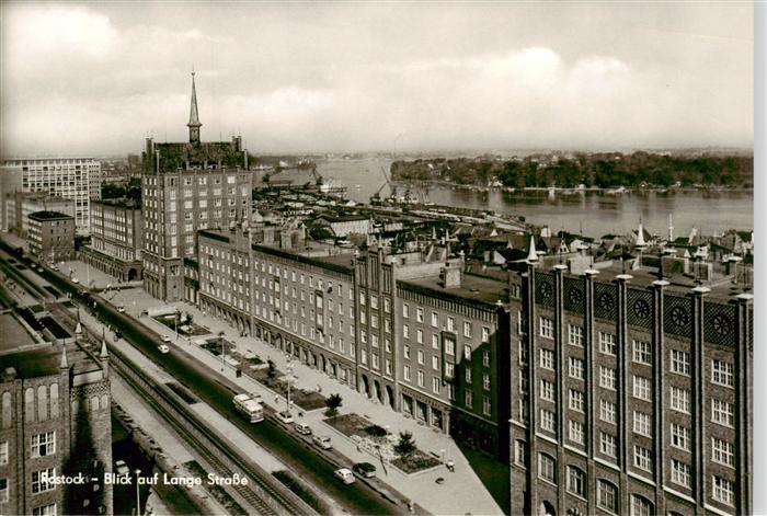 ROSTOCK  CITY Blick auf Lange Strasse
