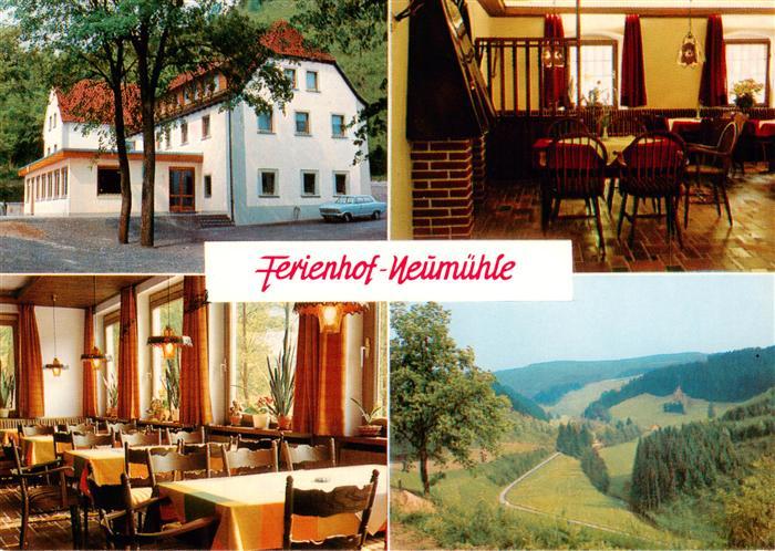 Neumuehle Presseck Ferienhof Neumuehle Restaurant Cafe Gastraeume Panorama