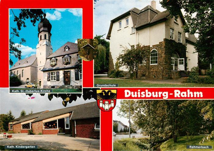 Rahm Duisburg Kath St Hubertus Kirche Grundschule Kath Kindergarten Rahmerbach