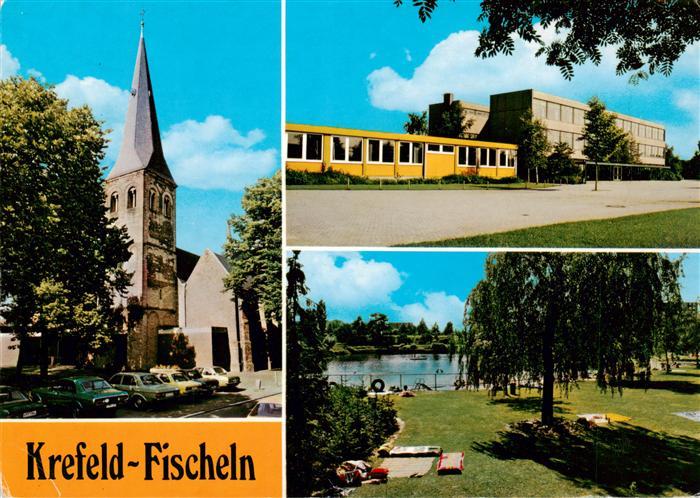 Fischeln Kirche Schule Liegewiese