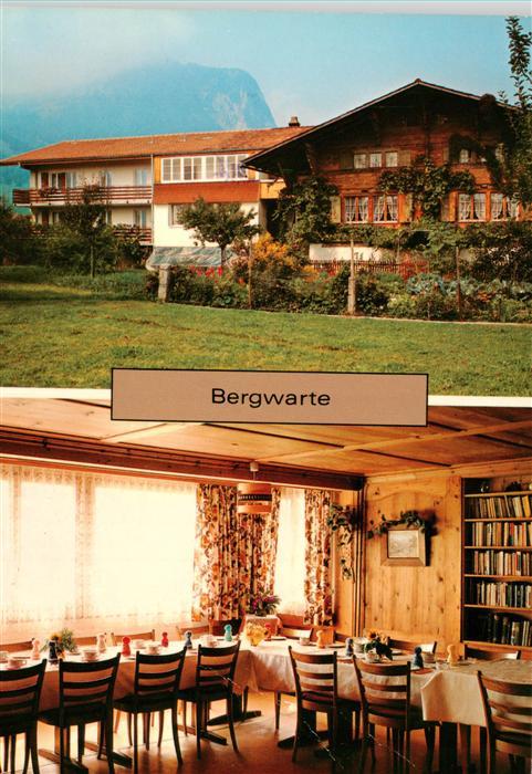 Reutigen BE Erholungsheim Bergwarte Gastraum