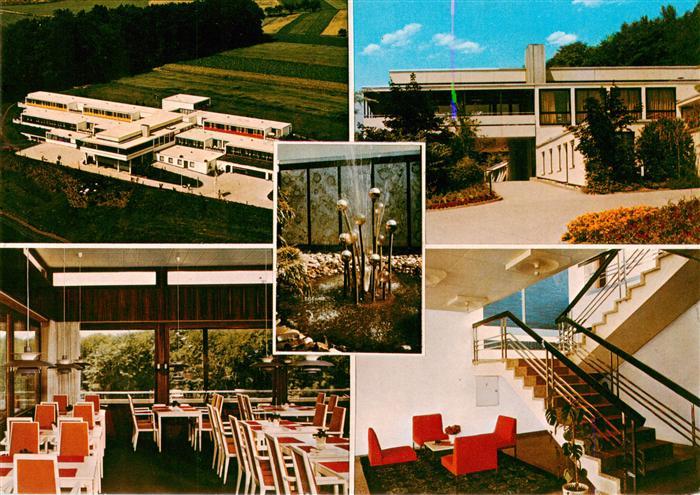 Hardert Altenerholungsheim am Rosenberg Speisesaal Eingang Brunnen Treppenaufgan