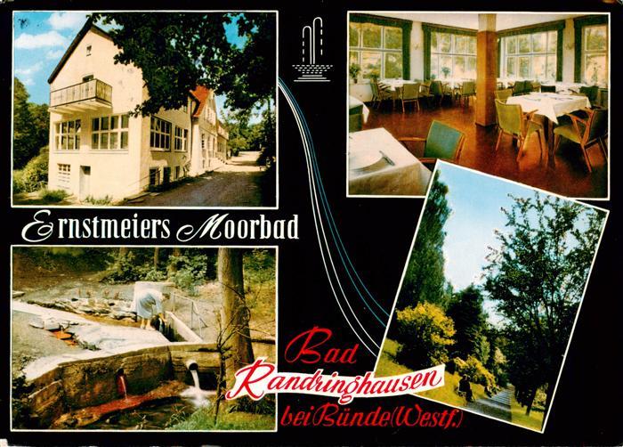 Bad Randringhausen Buende Ernstmeiers Moorbad Gastraum Wassertreten Waldpartie