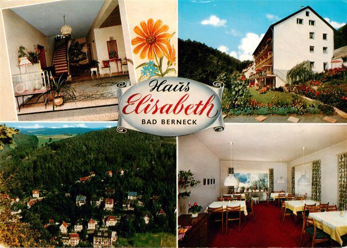 Bad Berneck Haus Elisabeth Hotel Garni Treppenaufgang Panorama Gastraum