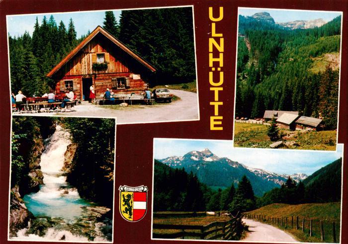 Lungau AT Ulnhuette im Weisspriachtal Panorama Wasserfall