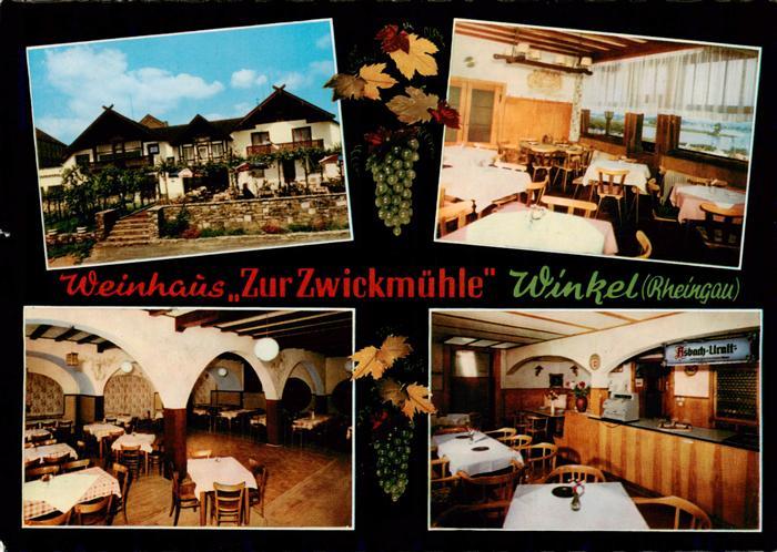 Winkel Oestrich-Winkel Weinhaus zur Zwickmuehle Gastraeume