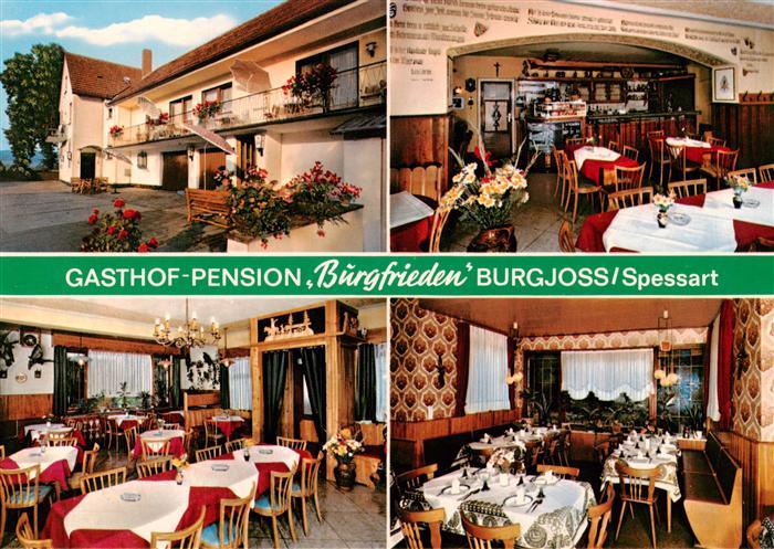 Burgjoss Jossgrund Gasthof Pension Burgfrieden Restaurant