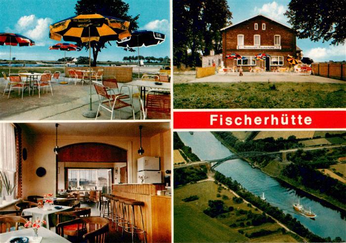 Hademarschen Gaststaette Restaurant Fischerhuette Luftaufnahme