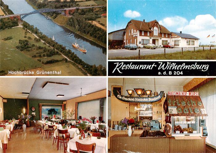Wilhelmsburg Schleswig-Holstein Restaurant Wilhelmsburg Hochbruecken Gruenenthal
