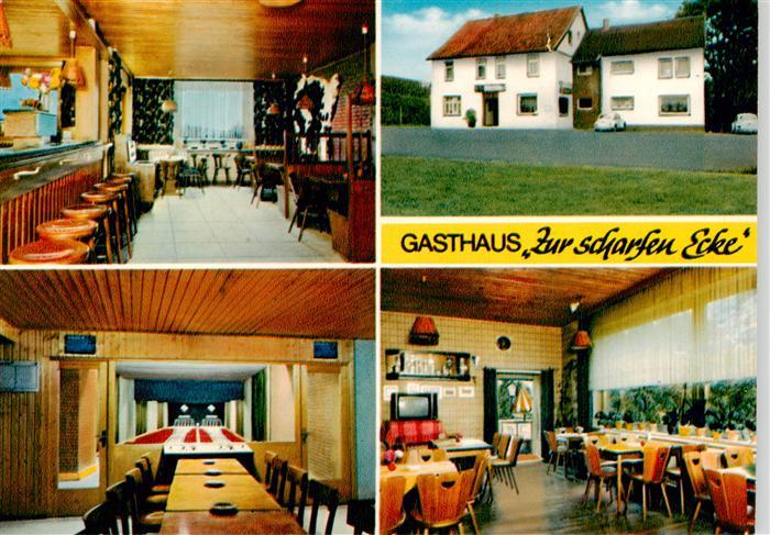 Itzum Gasthaus Zur scharfen Ecke Gastraum Kegelbahn