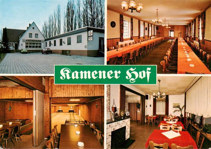 Kamen Westfalen Kamener Hof Restaurant Kegelbahn