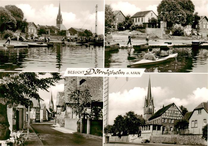 Doernigheim Maintal Teilansichten Ortsmotiv mit Kirche