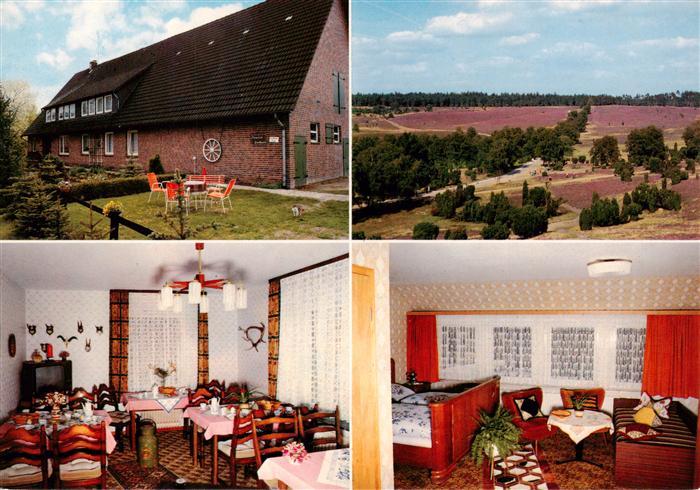 Bispingen Pension Dierhsen Ferienhof Gastraum Fremdenzimmer Landschaftspanorama