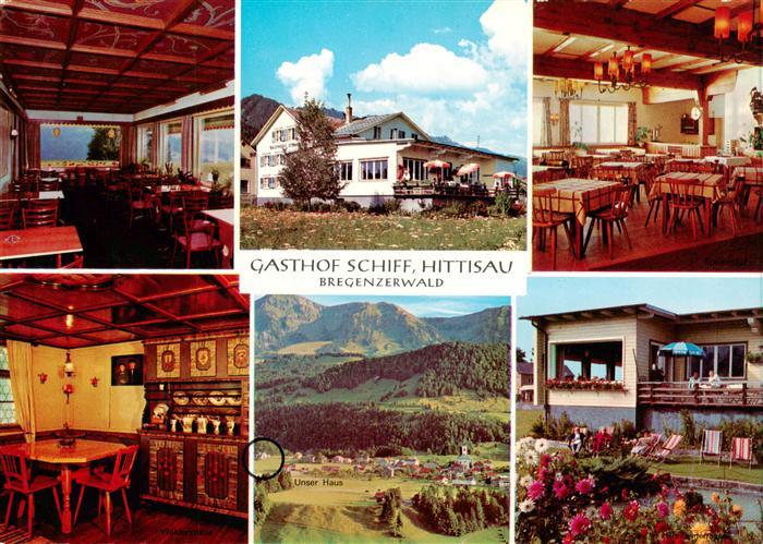 Hittisau Vorarlberg AT Gasthof Schiff Gastraeume Panorama Terrasse