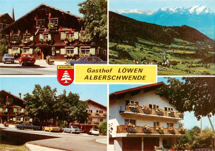 Alberschwende Gasthof Loewen Teilansichten Panorama