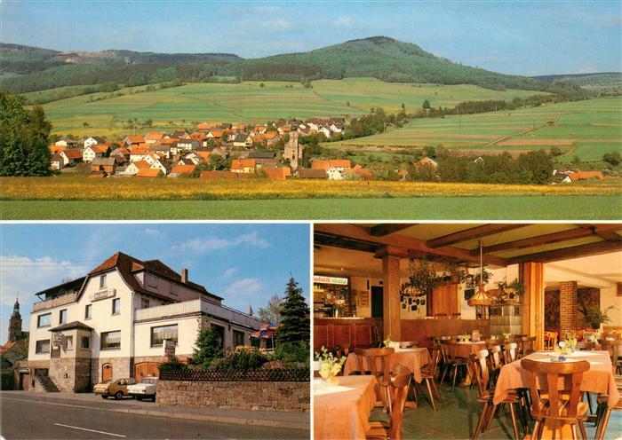 Ehrenberg Rhoen Panorama Gaststaette Pension Zur Krone Gastraum