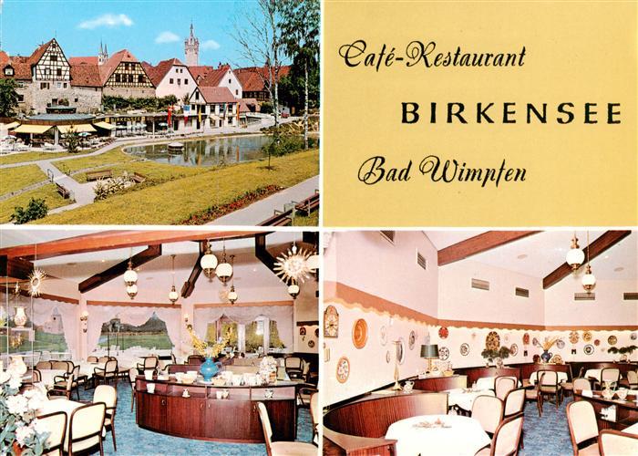 Bad Wimpfen Cafe Restaurant Birkensee Gastraeume