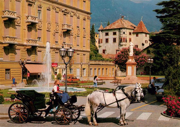 Meran Merano IT Stadtrundfahrten mit der Pferdekutsche ab Sandplatz