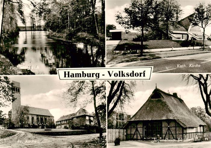 Volksdorf Alt Rahlstedt Hamburg Flethmannsteich Kath Kirche Ev Kirche Jugendheim