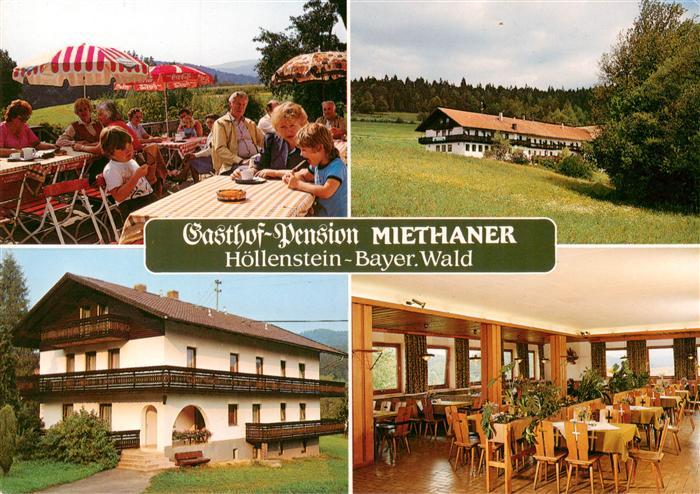 Hoellenstein Viechtach Gasthof Pension Miethaner Gastraum Freiterrasse