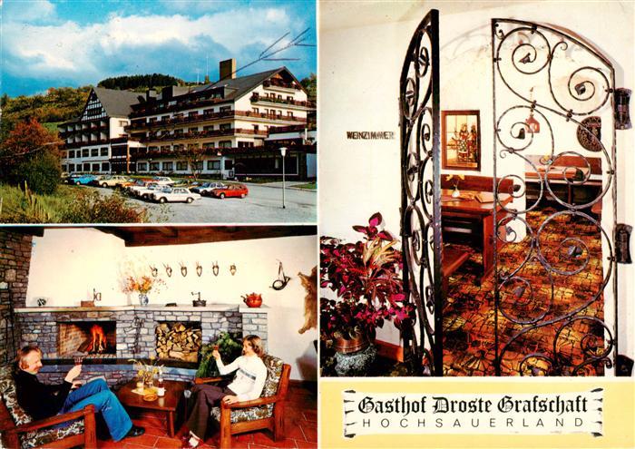 Grafschaft Sauerland Gasthof Droste Weinzimmer Kaminzimmer