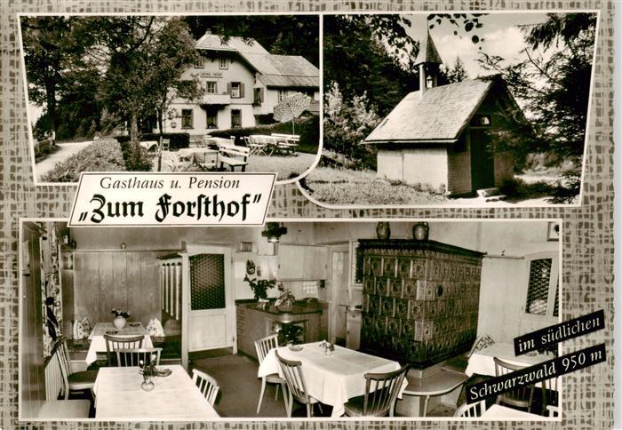 Haeg-Ehrsberg Baden Gasthaus Pension Zum Forsthof Kapelle Gastraum