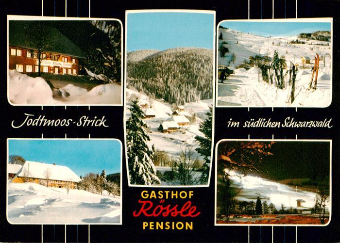 Todtmoos Schwarzwald BW Gasthof Roessle Pension Winterlandschaften