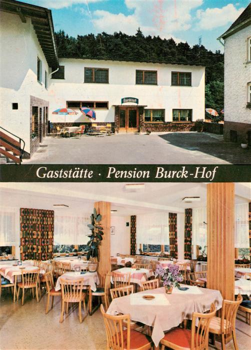 Gemuenden Taunus Gaststaette Pension Burck Hof Gastraum
